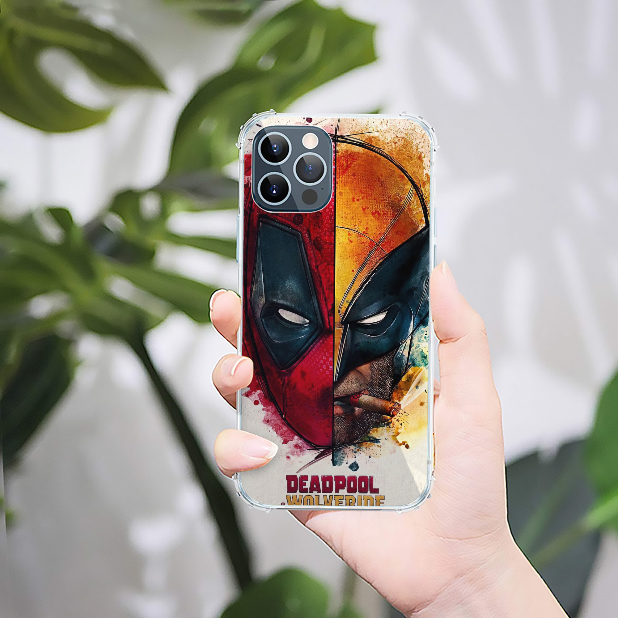 （画像用） Deadpool デッドプール 【iPhone 12シリーズ対応】透明スマホケース（クリアソフトケース）
